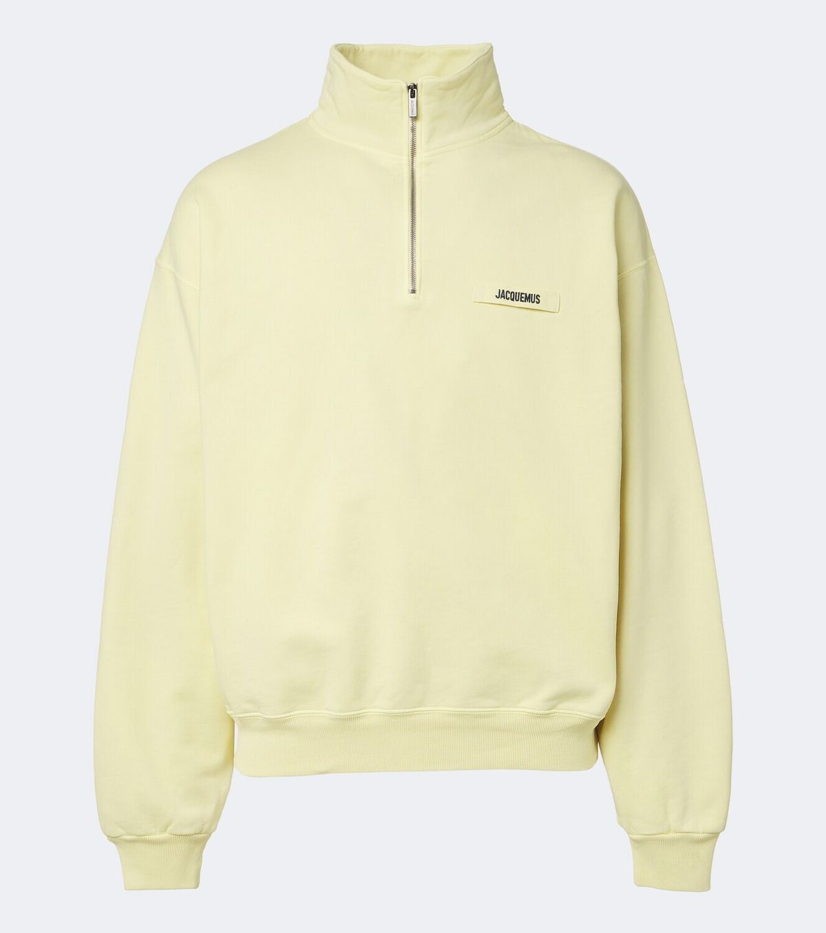 Jacquemus Gros Grain cotton fleece half-zip sweatshirt