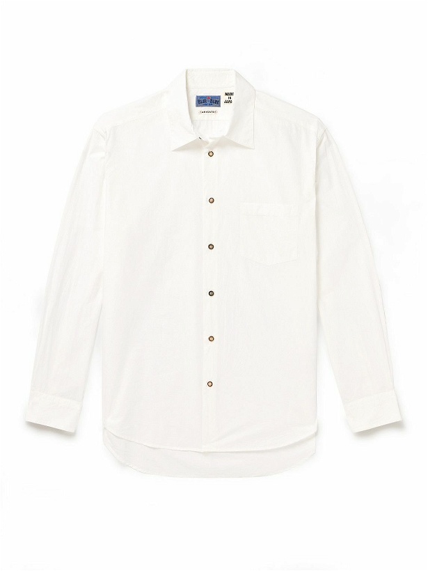 Photo: Blue Blue Japan - Cotton-Poplin Shirt - White