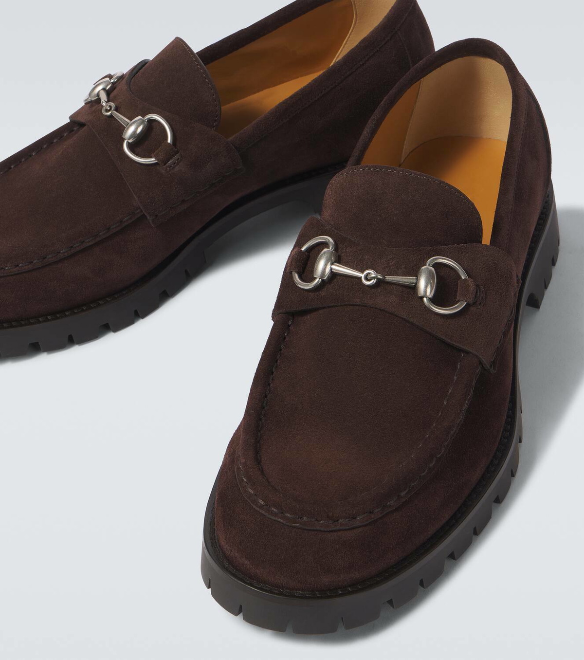 Gucci Horsebit suede loafers