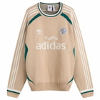 Adidas Adicolor Crew Knit in Wonder Beige