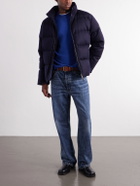 Burberry - Logo-Appliqué Quilted Cashmere Down Jacket - Blue