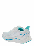Hoka clifton 10 White Low Top Sneakers With Logo Lettering On The Side And Logo Patch On The Tongue In Tech Fabric Unisex