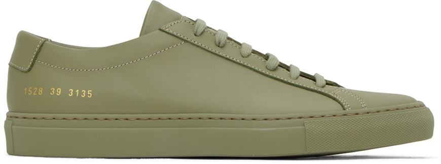 Photo: Common Projects Green Original Achilles Low Sneakers