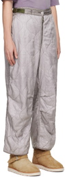 NotSoNormal Gray Dragon Puff Trousers