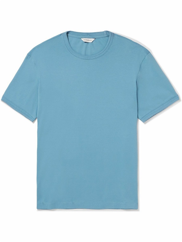 Photo: Club Monaco - Refined Cotton-Jersey T-Shirt - Blue