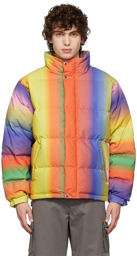 Photo: AGR Multicolor Gradient Puffer Jacket