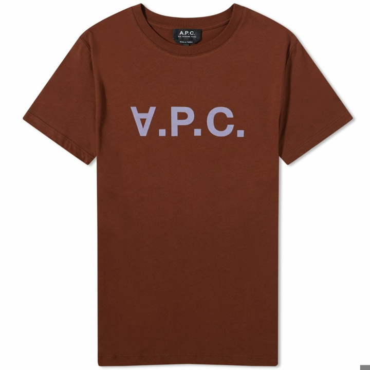 Photo: A.P.C. VPC Logo T-Shirt in Chocolate