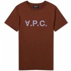 A.P.C. VPC Logo T-Shirt in Chocolate