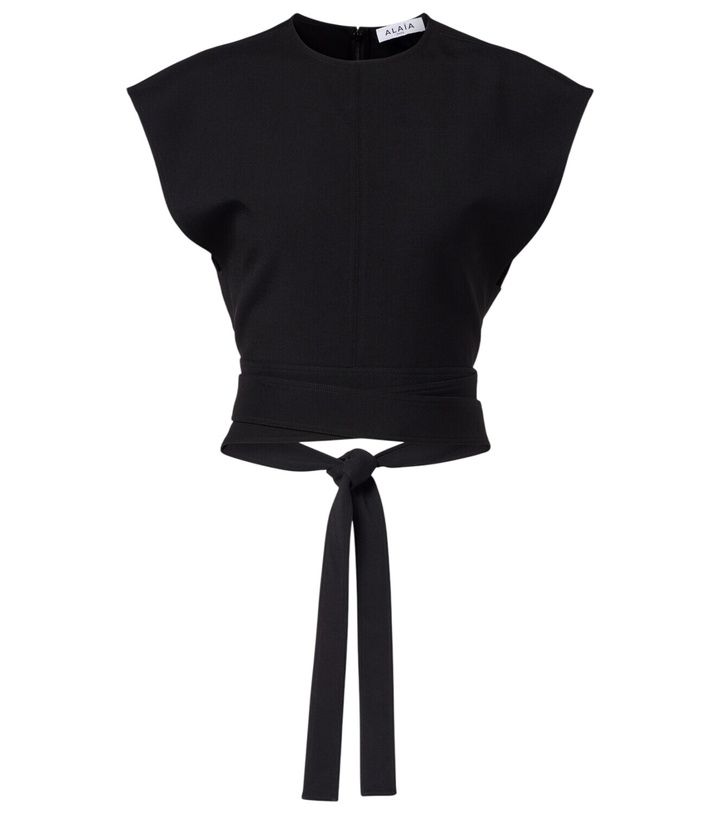 Photo: Alaïa Belted wool top