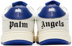 Palm Angels White & Blue University Sneakers