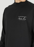 Logo Print Long Sleeve T-Shirt in Black