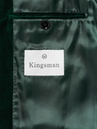 Kingsman - Argylle Nehru-Collar Cotton-Velvet Jacket - Green