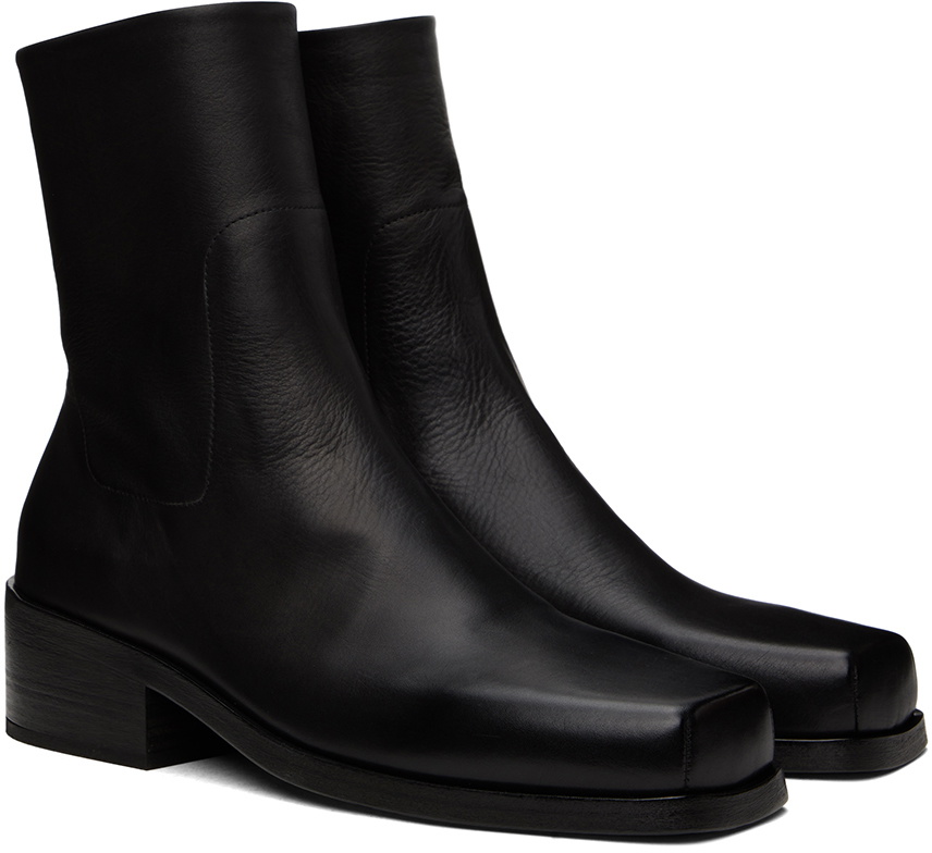 【関税込み】Marsell ブラック Cassello アンクルブーツ Marsèll Black Cassello Boots Marsèll