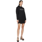 Valentino Black VLTN Hoodie Dress