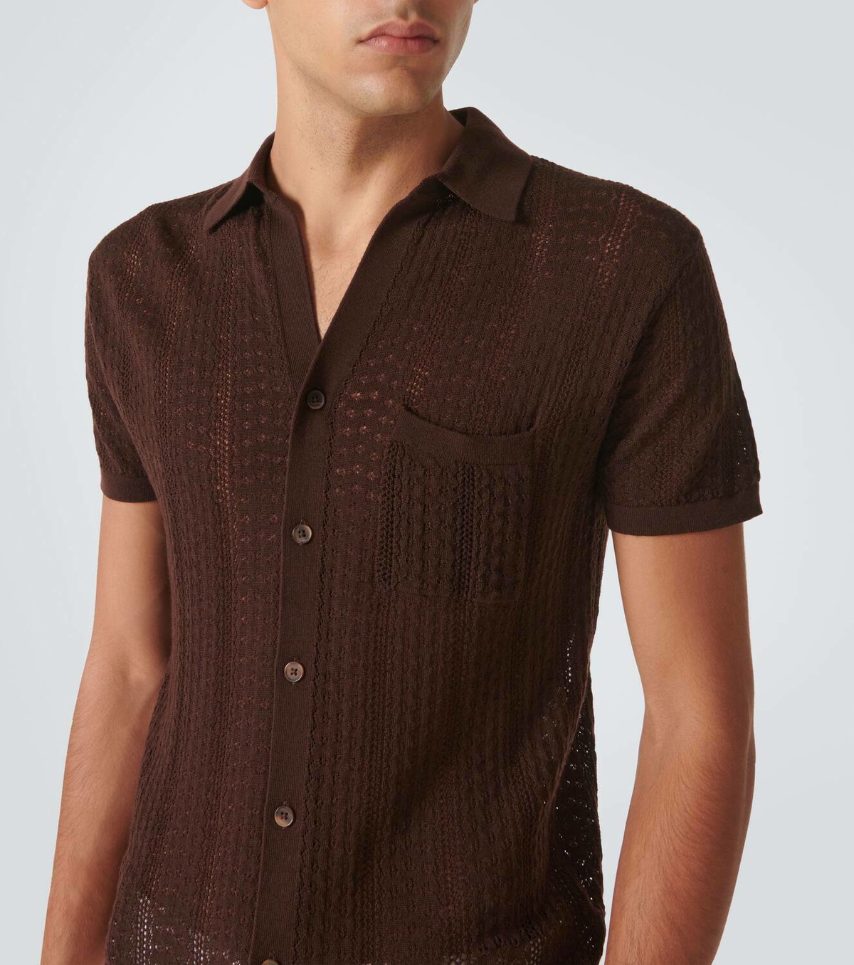 King & Tuckfield Wool bowling shirt