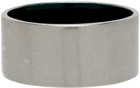 Jil Sander Silver & Green Light Ring