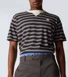 Wales Bonner Song striped wool and cotton T-shirt