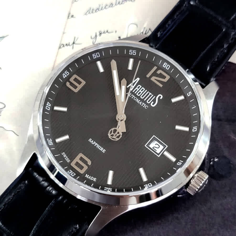 Arbutus Swiss-made Collection Automatic Black Dial Mens Watch ARS1613SBB