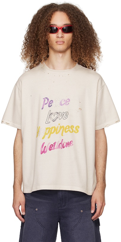 Photo: We11done Off-White 'Peace' T-Shirt