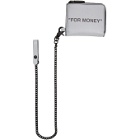 Off-White Silver Quote Chain Wallet