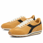 Diadora Men's Rally Punched Sneaker in Orange Mustard
