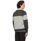 Givenchy Grey and Yellow Zip-Up Sweater