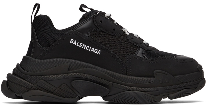 Photo: Balenciaga Black & White Triple S Sneaker
