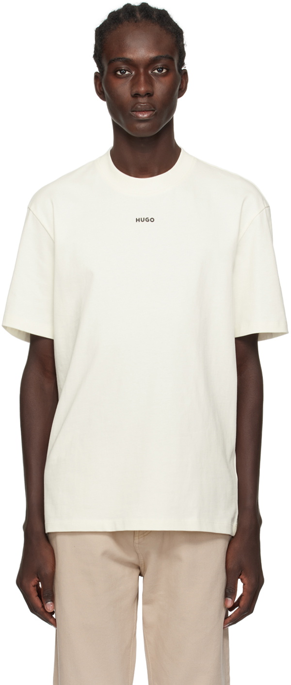 Hugo Off-White Heavyweight T-Shirt Hugo Boss