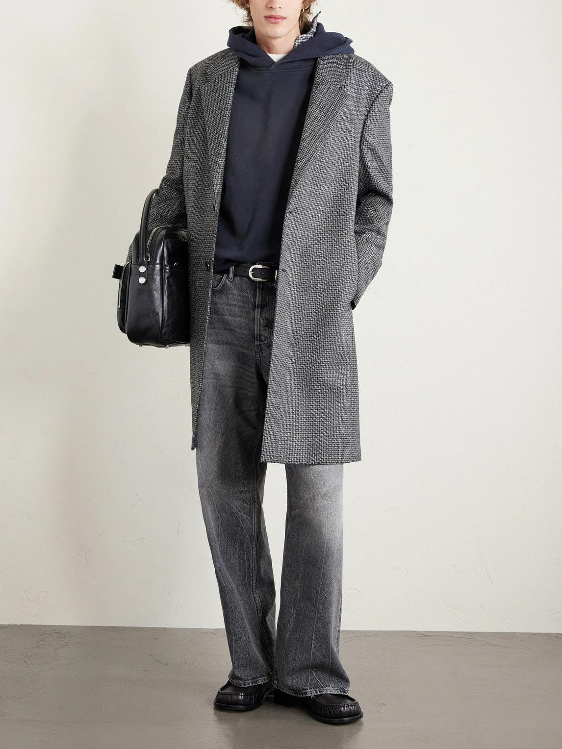 Acne Studios Black Chad Coat Acne Studios