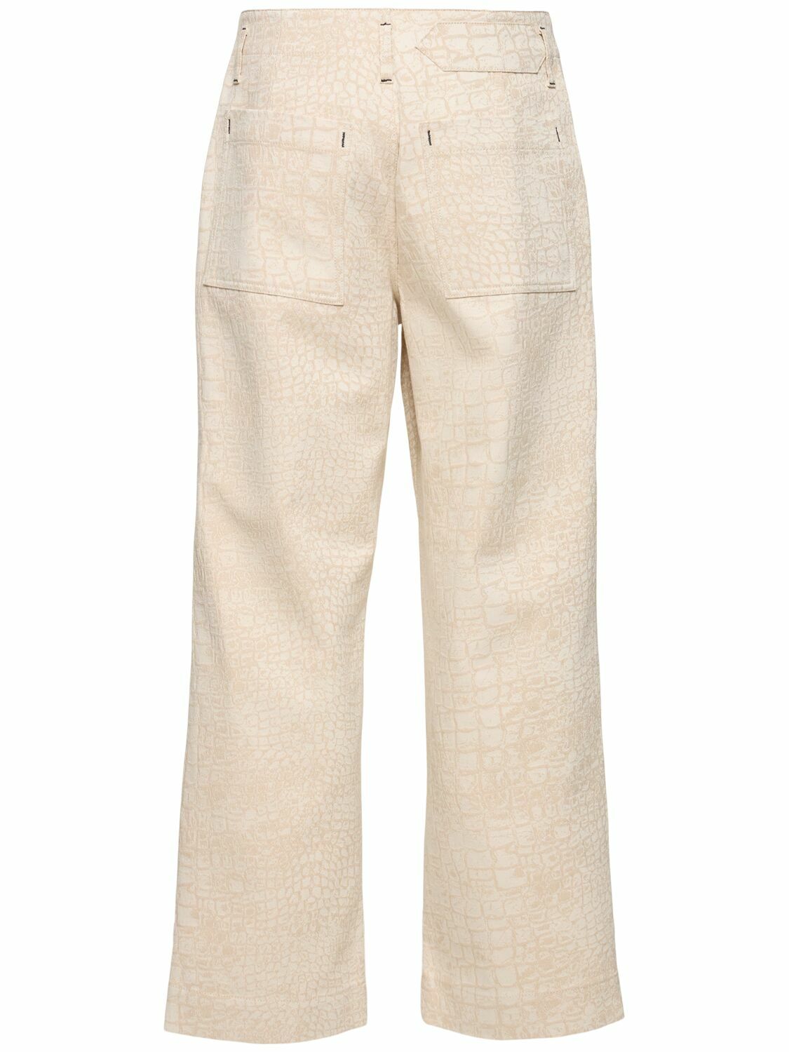 JACQUEMUS Le De-nîmes Fernando Croc Printed Pants Jacquemus