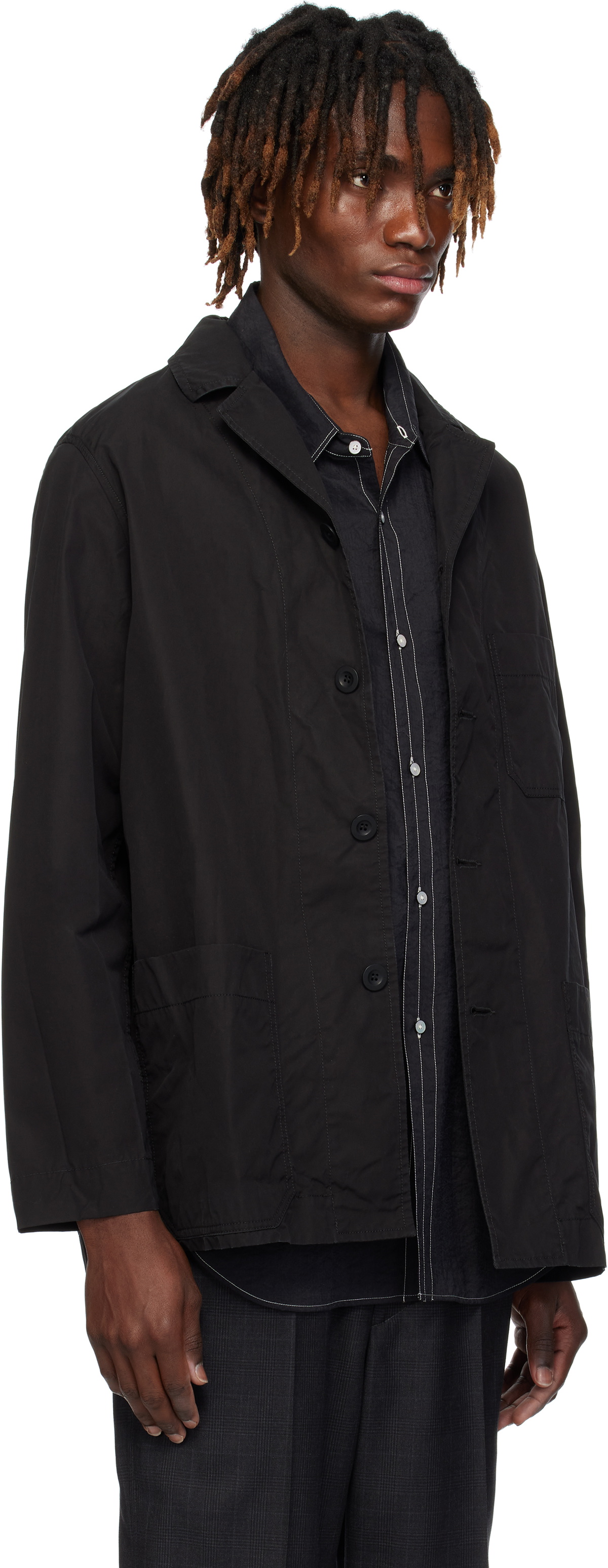 CASEY CASEY Black Verger Bis Jacket CASEY CASEY