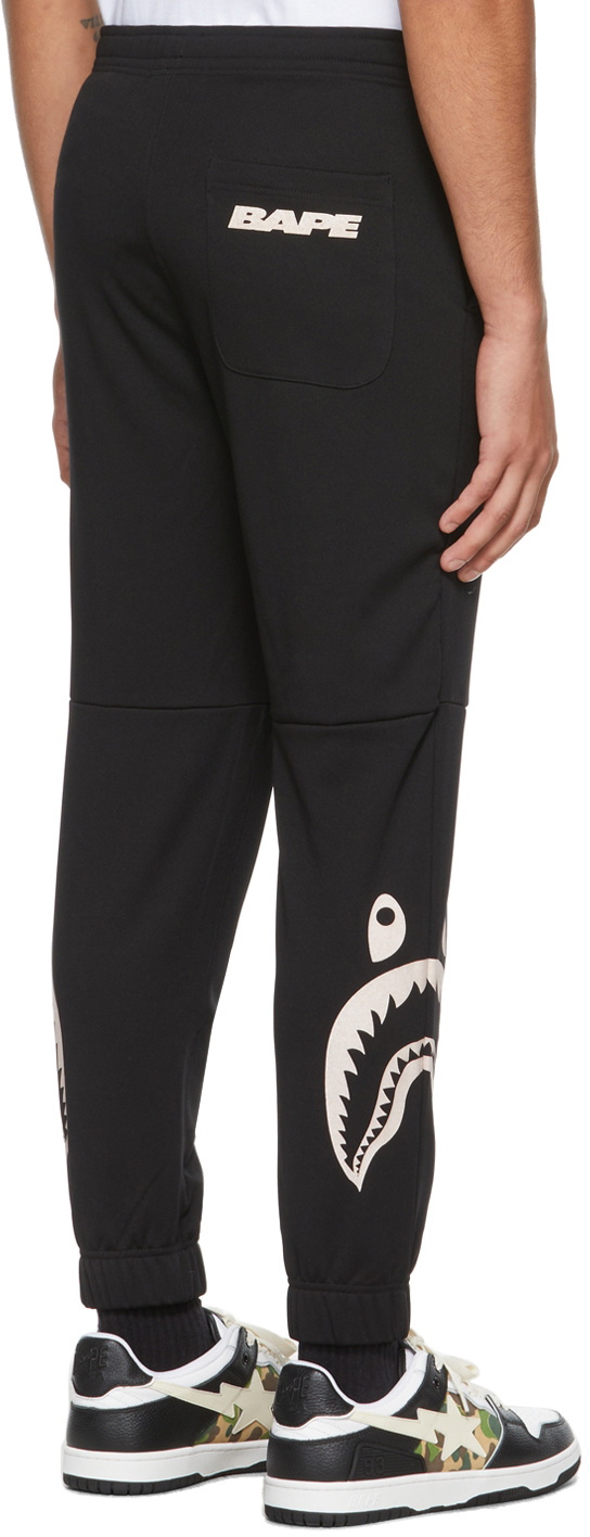 BAPE Black Side Shark Lounge Pants A Bathing Ape