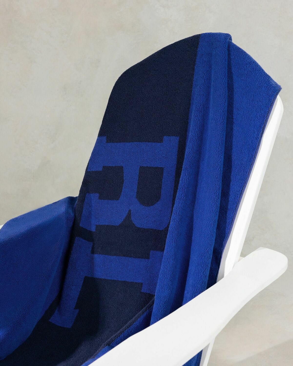 Polo Ralph Lauren Rl Signature Beach Towel 90 Cm X 170 Cm Blue Bathing
