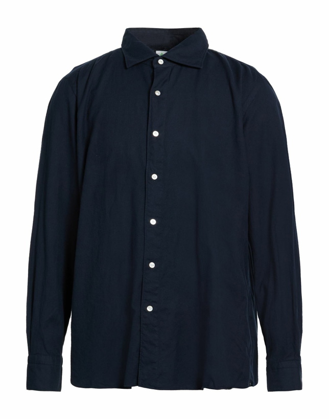 Photo: Finamore 1925 Mens Shirt Midnight in Blue