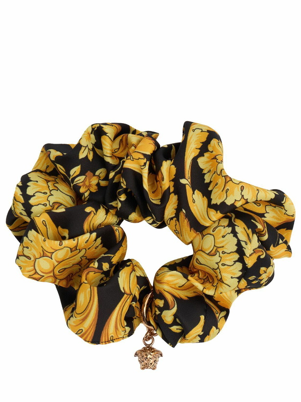 Photo: VERSACE Baroque Print Scrunchie