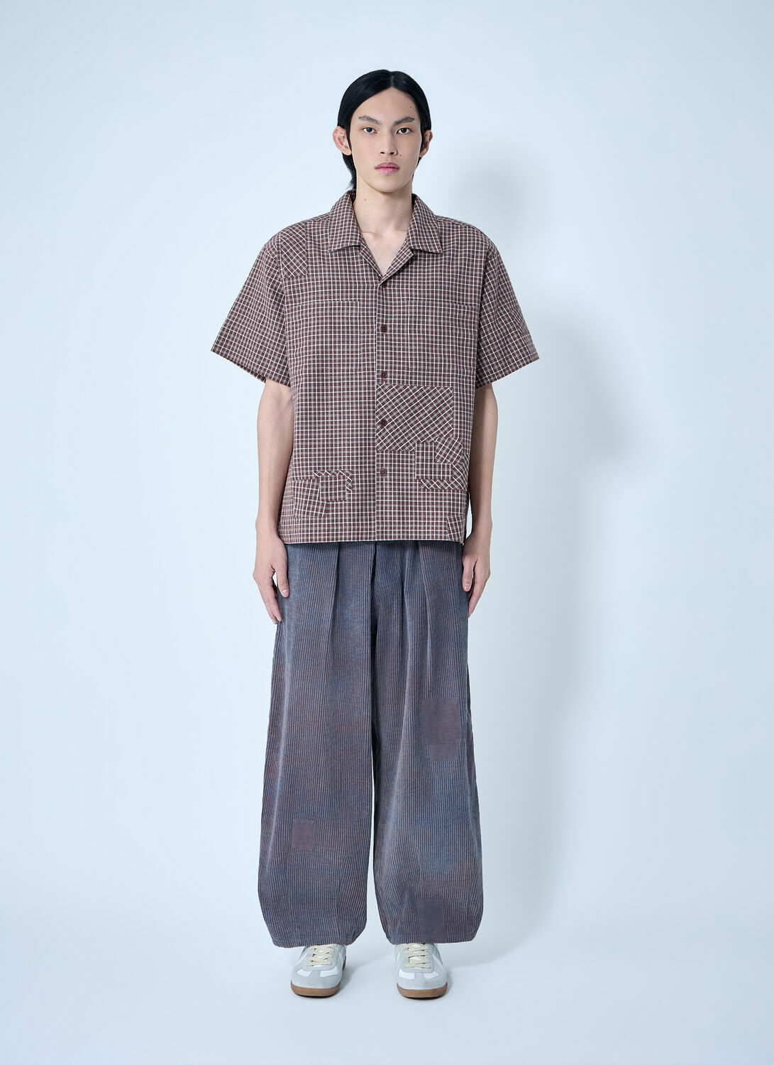 Story mfg. Checkered Short Sleeve Shirt