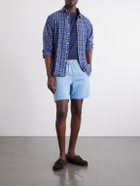 Portuguese Flannel - Straight-Leg Denim Drawstring Shorts - Blue