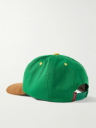 Cherry Los Angeles - Logo-Appliquéd Cotton-Twill and Suede Baseball Cap