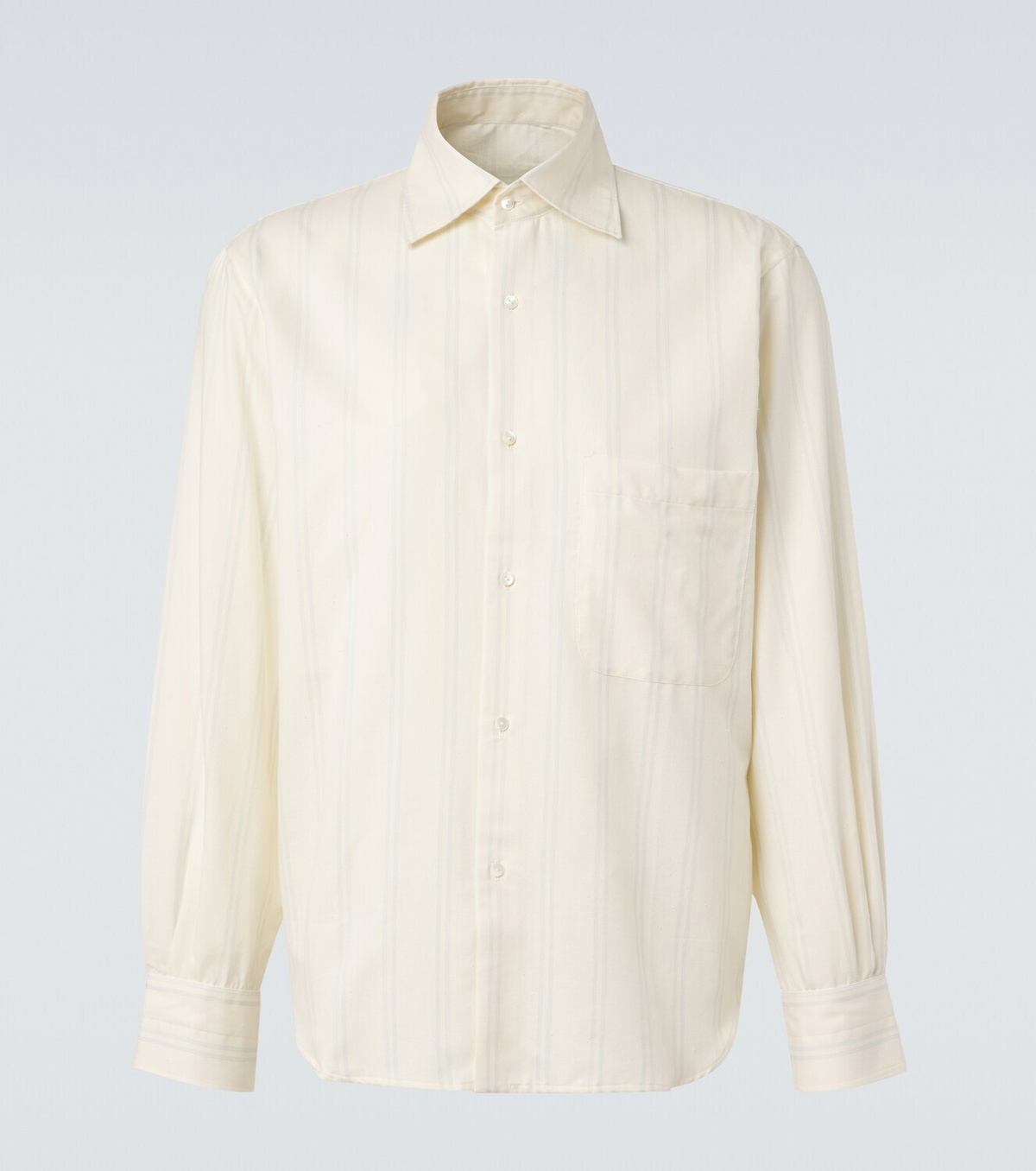 Stòffa Striped cotton and silk shirt