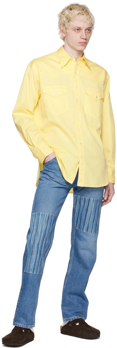 Haulier Yellow Mel Western Shirt