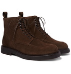 Mr P. - Jacques Shearling-Lined Suede Boots - Brown