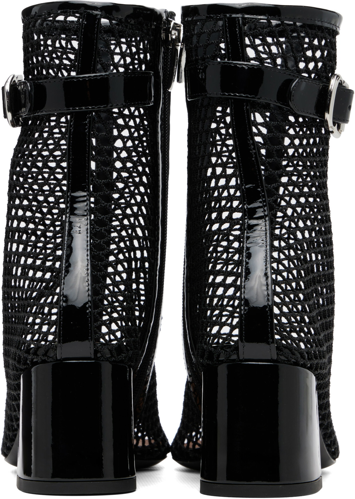 ALAÏA Black Fishnet 55 Boots