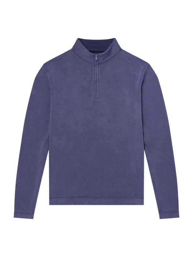 Photo: Peter Millar - Jersey Half-Zip Sweater - Blue