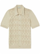 PIACENZA 1733 - Pointelle-Knit Cotton Shirt - Neutrals