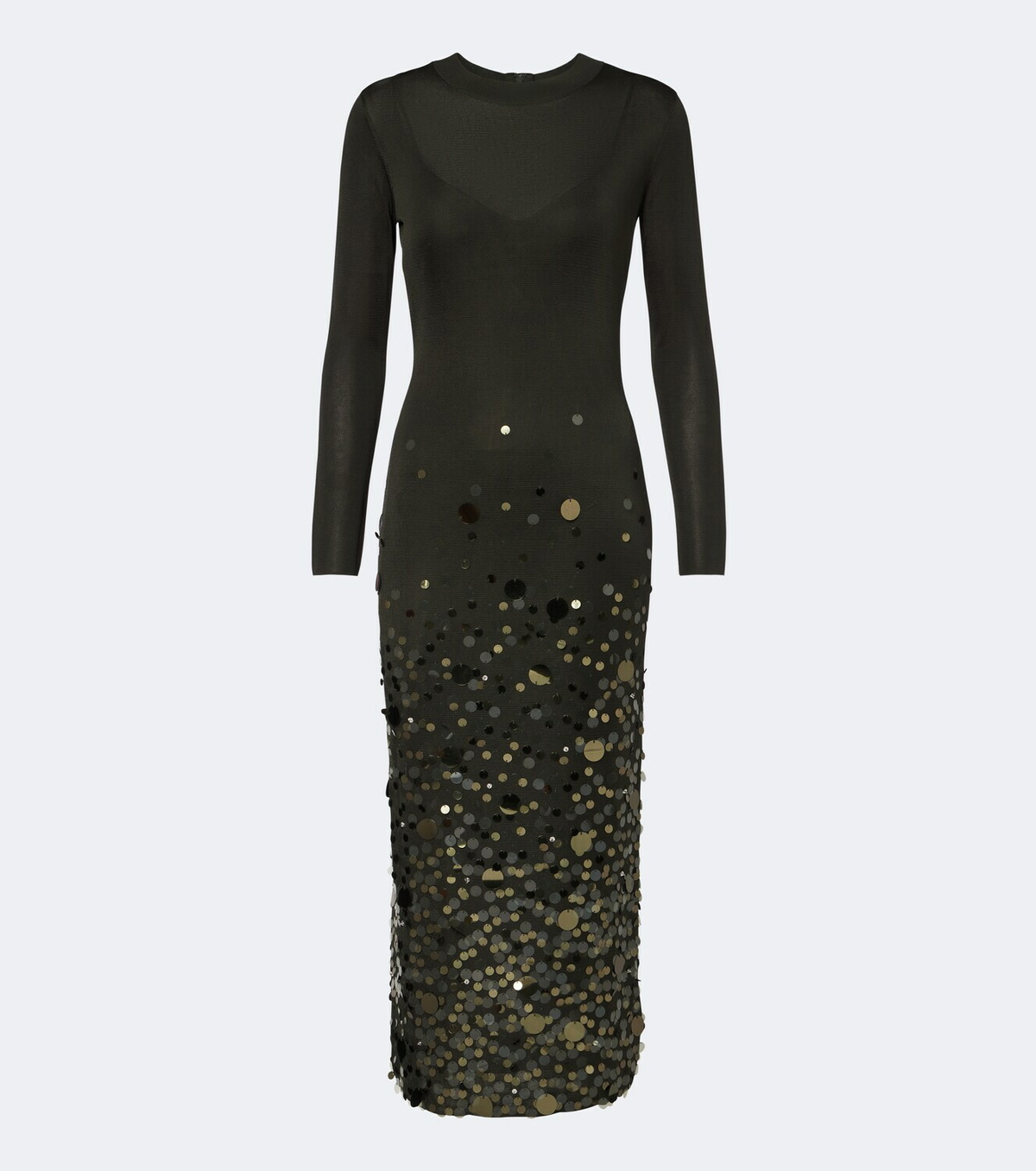 Carolina Herrera Sequined knitted midi dress