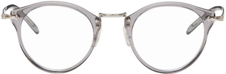 Photo: Oliver Peoples Gray & Silver OP-505 Glasses
