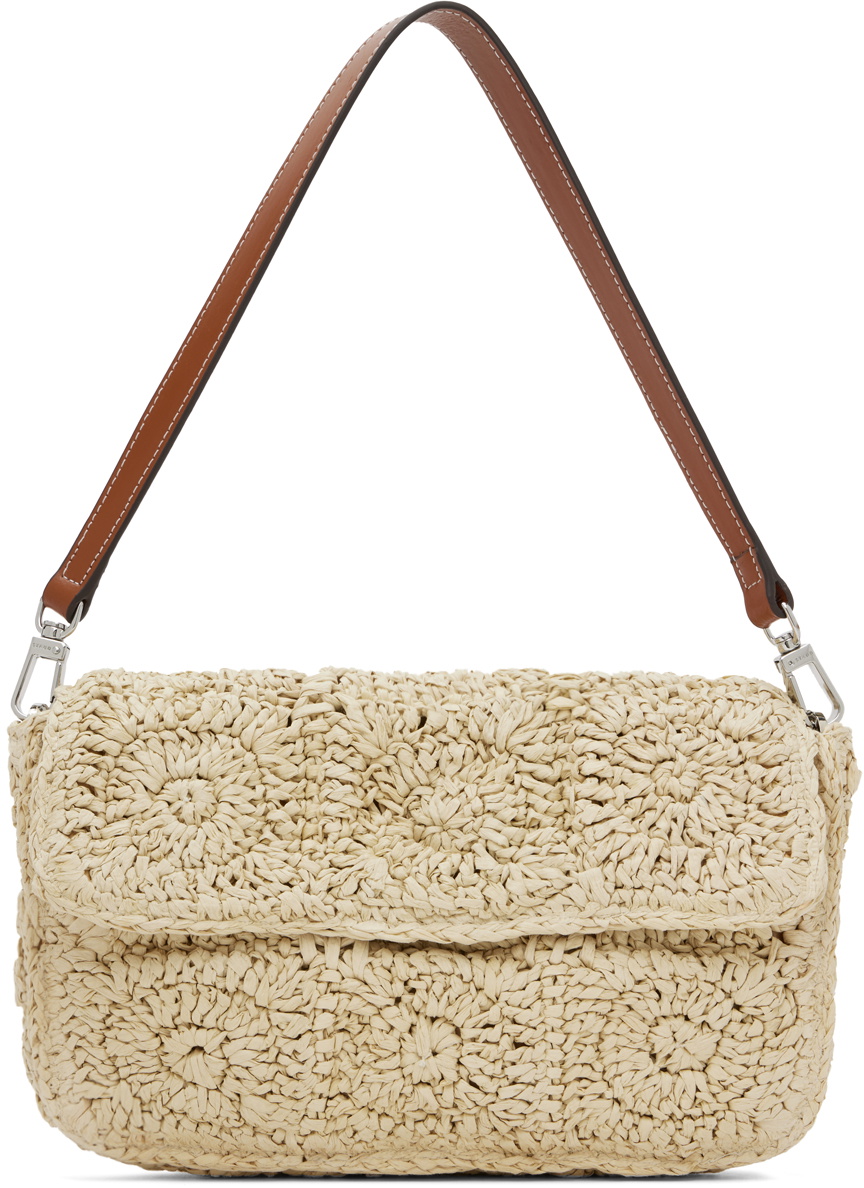 Staud Beige Timmy Crochet Bag