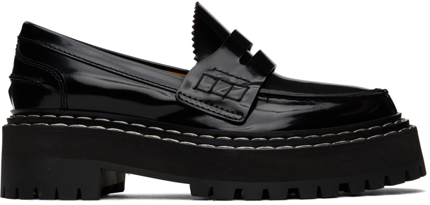Photo: Proenza Schouler Black Platform Loafers