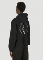Lourdes Logo Print Basic Hooded Sweatshirt