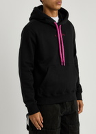 Lanvin Logo Hooded Cotton Sweatshirt Black